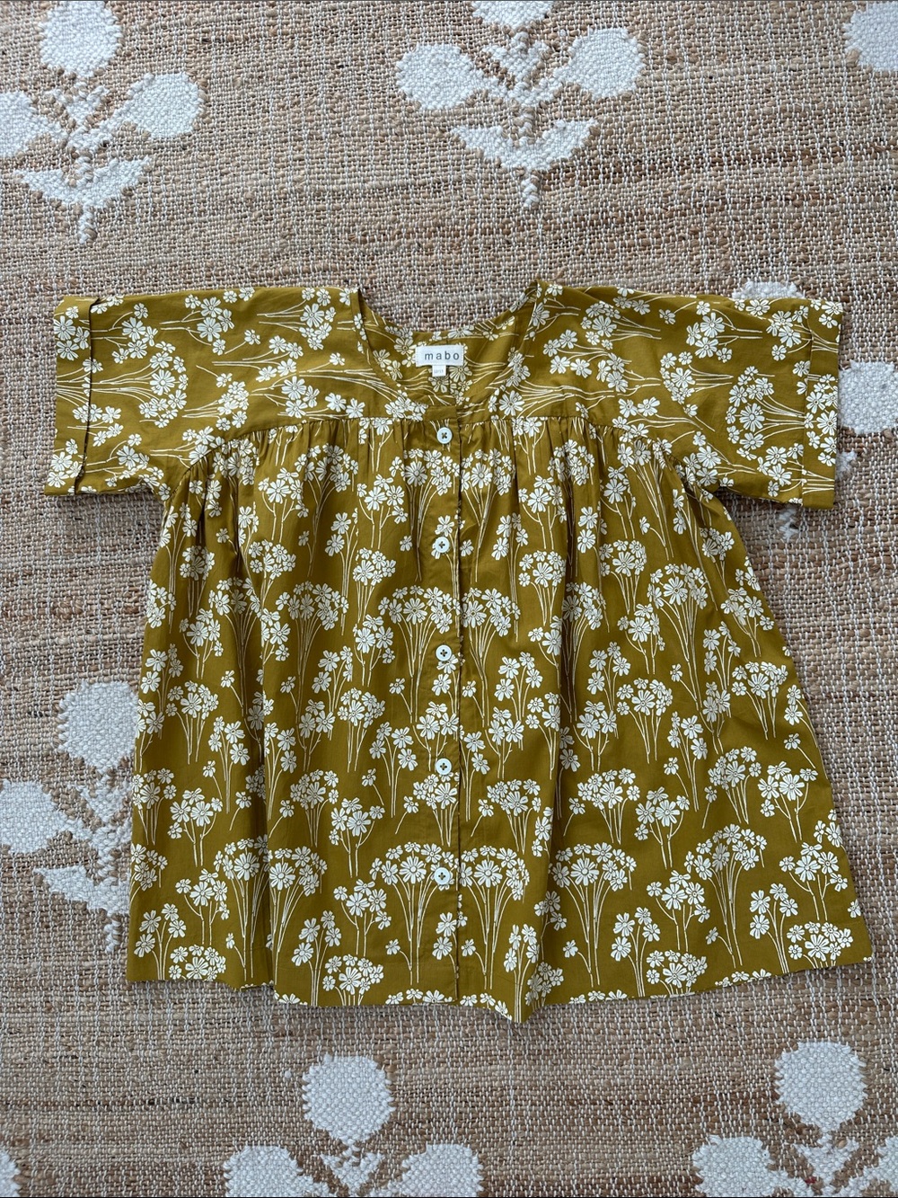 Mabo Golden Floral Blouse